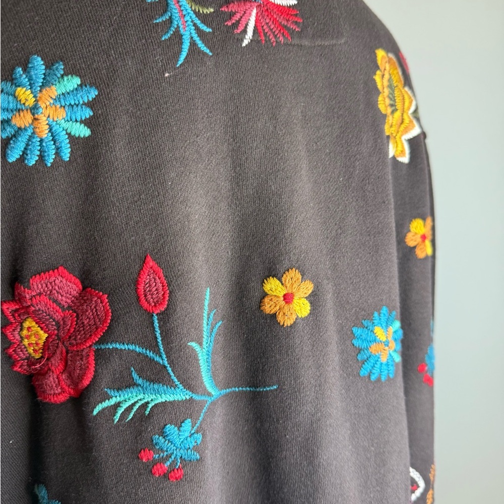 Vintage Johnny Was Brown Floral Embroidered Jacket - Excellent condition! - Picture 3 of 6